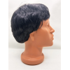 Siyah Renk Kısa Kesim İçi Astarlı Erkek Peruğu - Lisinya