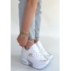 Wody Beyaz Cilt Simli Bağcıklı Spor Ayakkabı - Lisinya