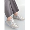 Jawen Gri Nubuk Gümüş Detaylı Spor Ayakkabı - Lisinya