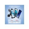 Gidon Bağlantılı Bisiklet Motosiklet İçin Esnek Abs 4-7.8″ İnç Telefon Tutucu 360° Dönebilen Tasarım - Lisinya