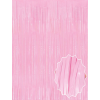 Soft Pembe Püsküllü Kapı Perdesi - Parti, Baby Shower, Cinsiyet Partisi 1x2 M - Lisinya