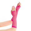 80’ler 90’lar Retro Neon Fuşya Şeker Pembesi File Parmaksız Eldiven 26 Cm - Lisinya