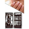 12 Parça Manikür Pedikür Seti Özel Deri Çanta El Ayak Bakımı Akne ve Sivilce Temizleme - Lisinya