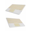 Touchpad Tüm Cihazlara Uyumlu Bluetooth Klavye Touchpad Slim Kablosuz Wifi Q Klavye - Lisinya