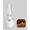 USB Şarjlı Retro Gaz Lambası Hava Nemlendirici Led Atmosfer Işıklı - Lisinya