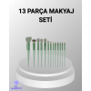 13 Parça Makyaj Fırça Seti – Ergonomik, Dökülme Yapmayan, Taşınabilir - Lisinya