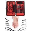 17 Parça Manikür Pedikür Seti El Ayak Bakım Seti Tırnak Makası Törpü - Lisinya