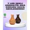 Ultrasonik Ahşap Desenli 130ml Aromaterapi Difüzör ve Hava Nemlendirici - Lisinya