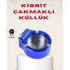 Metal Küllük ve Çakmak Seti Yuvarlak Modern Tasarım - Lisinya