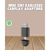 Kablosuz CarPlay Adaptörü – USB-A & Type-C Uyumlu Hızlı Bağlantı Cihazı - Lisinya