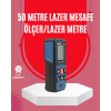 50 Metre Lazer Ölçüm Cihazı Alan ve Mesafe Hesaplama - Lisinya