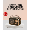 Bluetooth’lu Retro Radyo – FM Destekli Nostaljik Hoparlör - Lisinya