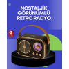 Klasik Retro Radyo – Bluetooth Destekli, FM Özellikli Şarjlı Hoparlör - Lisinya
