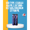 Lityum AAA Pil – Düşük Enerji Tüketen Cihazlar İçin Maksimum Dayanıklılık - Lisinya