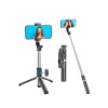 Tripod Selfie Çubuğu Bluetooth Kumandalı Kablosuz Led Işıklı - Lisinya