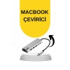 Macbook Pro/air Uyumlu USB Type-C 8 In 1 Hub Dönüştürücü Çevirici Çoklayıcı USB Hdmı Micro Sd 8 Girişli - Lisinya