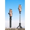 Tripod Kablosuz Bluetooth Bağlantılı Selfie Çubuğu 360 Derece Dönebilen - Lisinya