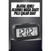 Gece Dijital Masa Saati Dijital Alarmlı Led Ekran Pilli Çalar Saat - Lisinya