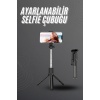 Selfie Çubuğu Tripod Bluetooth Kumandalı Selfie Çubuğu Telefon Tutucu - Lisinya