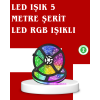 5 Metre Kumandalı RGB Şerit LED Aydınlatma - Lisinya