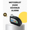 Çelik Gövdeli Alarm Disk Kilidi Motosiklet ve Bisiklet İçin Güvenlik - Lisinya