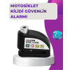 110 dB Alarm Disk Kilidi Motosiklet Scooter Bisiklet Güvenlik - Lisinya