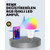 A Kalite 2025 RGB LED Ampul Uzaktan Kumandalı 16 Renkli Lamba - Lisinya
