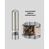 Modern Otomatik Baharat Öğütücü Seti – Pilli, Paslanmaz Çelik, LED Aydınlatmalı - Lisinya