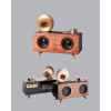 Retro Gramafon Bluetooth Hoparlör Çift Stereo Sesli FM Radyo Destekli - Lisinya