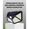 100 LED Solar Lamba Hareket Algılamalı Bahçe Duvar Dış Mekan Aydınlatma - Lisinya