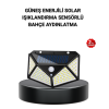 Solar Bahçe Lambası 100 LED Hareket Sensörlü Güneş Enerjili Aydınlatma - Lisinya