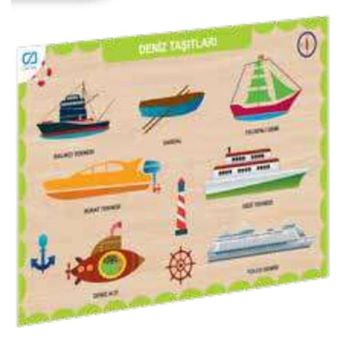 Ahşap Deniz Taşıtları Eğitici Set