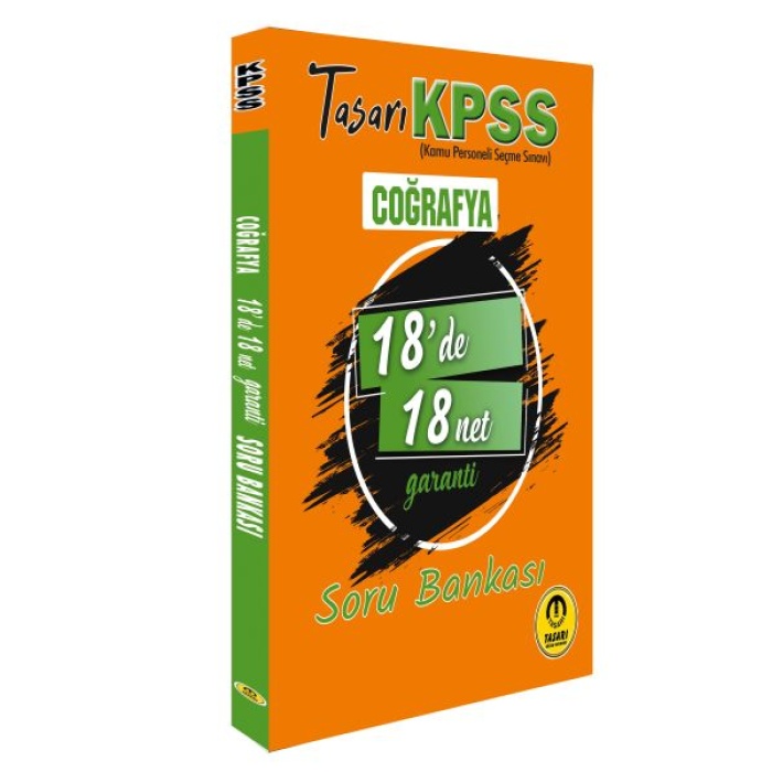 Tasarı KPSS Coğrafya 18de 18 Net Soru Bankası