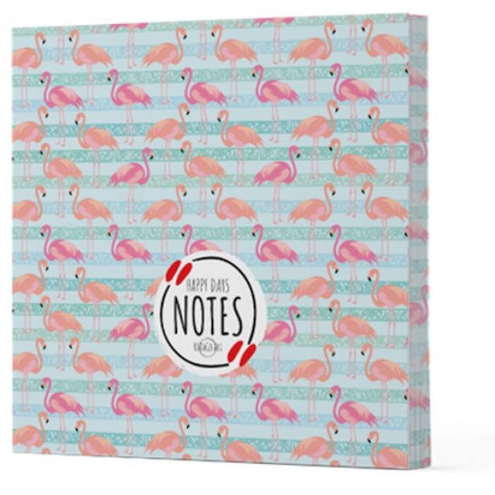 Flamingo 1 - Çizgisiz Yan Boyamalı Defter