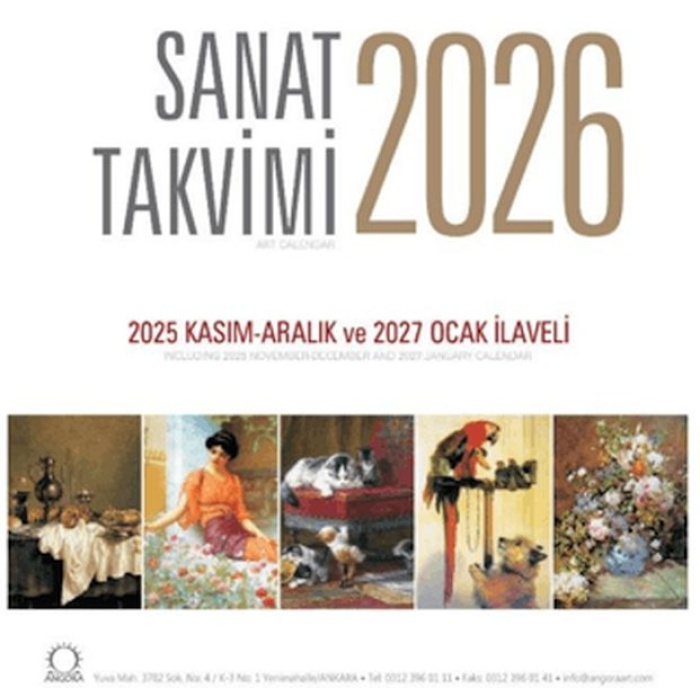 Sanat Takvimi 2026 Duvar Takvimi