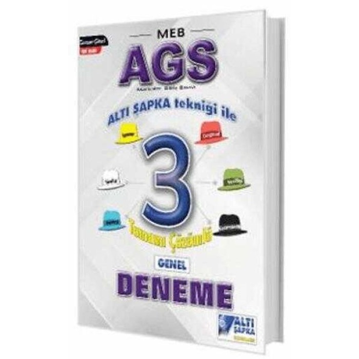 Altı Şapka Yayınları MEB-AGS Altı Şapka 3 Çözümlü Deneme