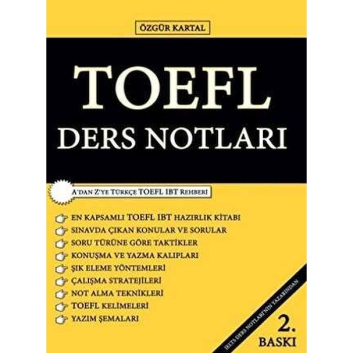 Sokak Kitapları Yayınları TOEFL Ders Notları