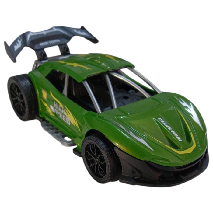 Sürtmeli Yarış Arabası - Yeşil (Lisinya)