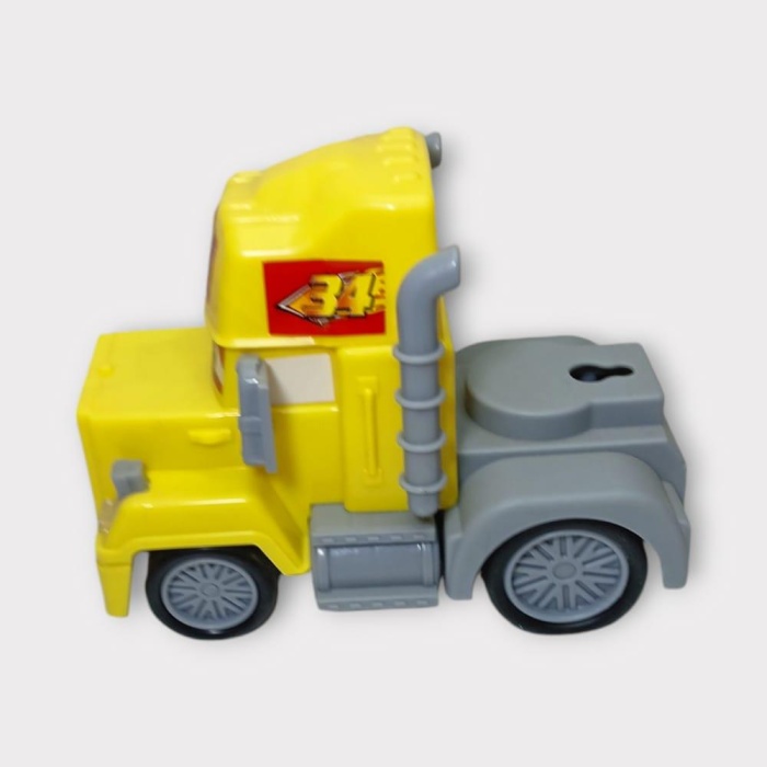 Sürtmeli Oyuncak Tır - Sarı  (Lisinya)