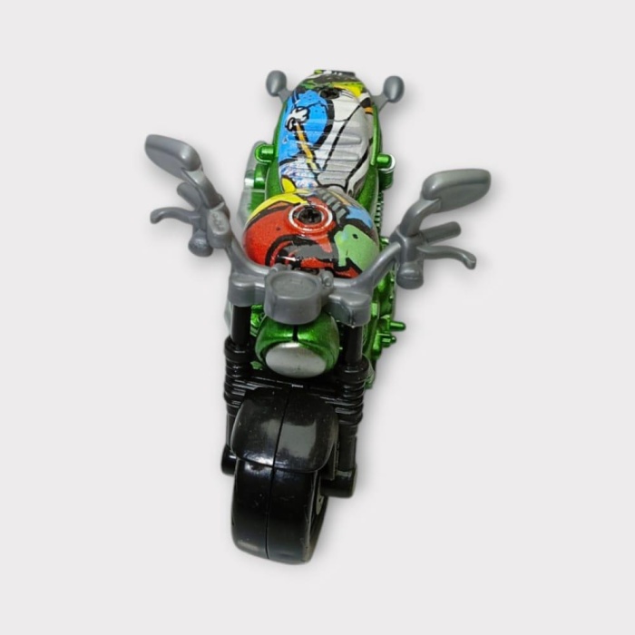 Çek Bırak Custom Motorsiklet 9 Cm - Yeşil (Lisinya)