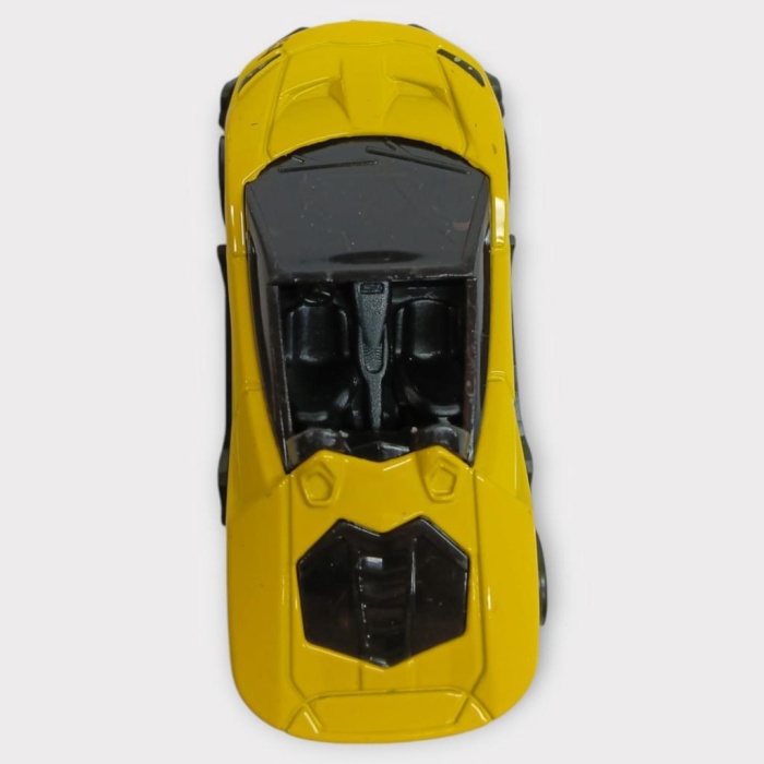 Metal Mini Arabalar  8 cm - Sarı - 2 (Lisinya)