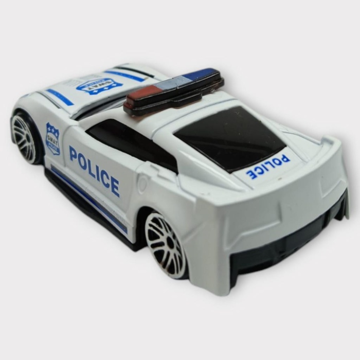 Metal Mini Polis Arabası  8 cm - Polis - 1 (Lisinya)
