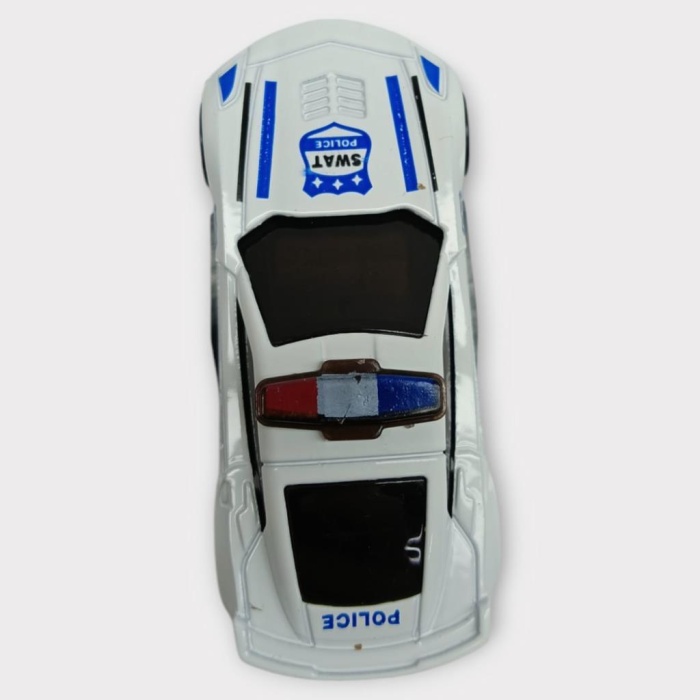 Metal Mini Polis Arabası  8 cm - Polis - 1 (Lisinya)