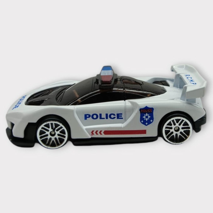 Metal Mini Polis Arabası  8 cm - Polis - 4 (Lisinya)
