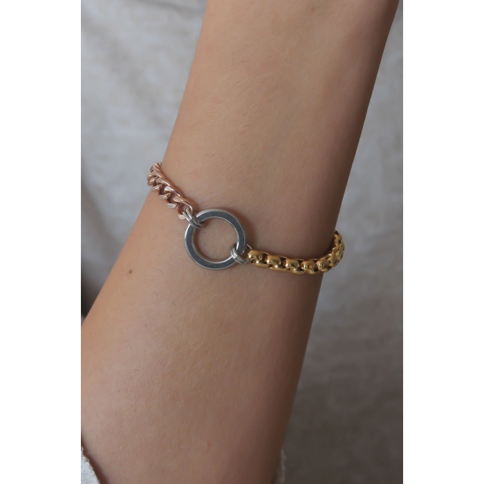 Çelik Mix Renk Kadın Bileklik - Lisinya