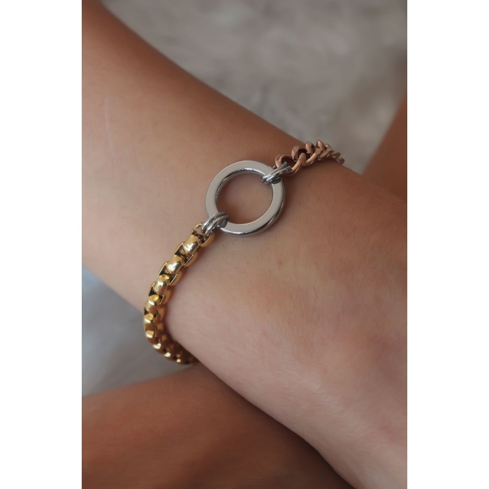 Çelik Mix Renk Kadın Bileklik - Lisinya