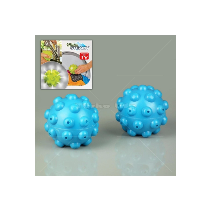 Mister Steamy Buharlı Çamaşır Kurutma ve Ütü Topları Pratik 2li ( Lisinya )