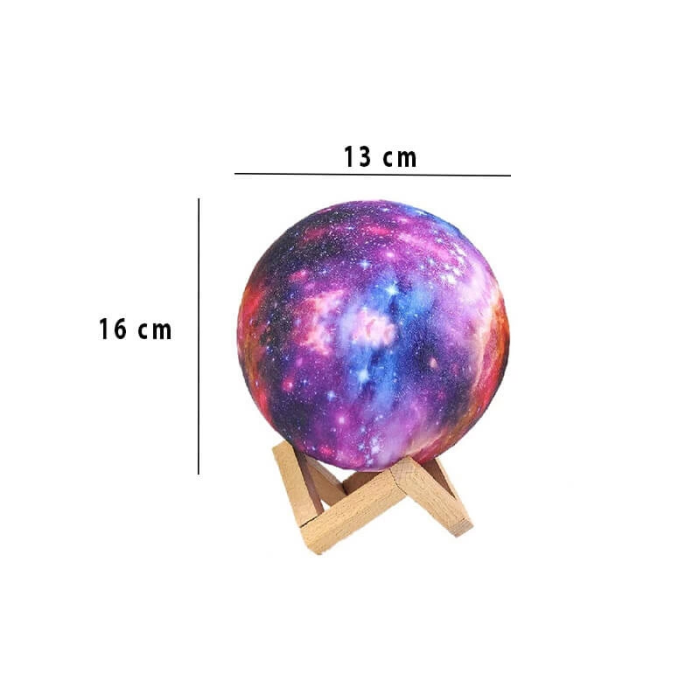 Dekoratif Yerküre Renkli 15 Cm Pilli ( Lisinya )