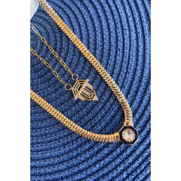 Paslanmaz Çelik 2’li Kolye – Kimler Geldi Kimler Geçti Modeli -Lisinya