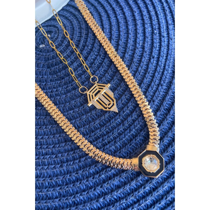 Paslanmaz Çelik 2’li Kolye – Kimler Geldi Kimler Geçti Modeli -Lisinya